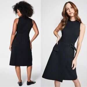 SPANX Belted Sleeveless Ponte Cargo Dress
